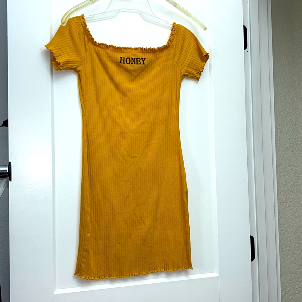 Off brand, Spring Yellow "Honey" Mini-Dress